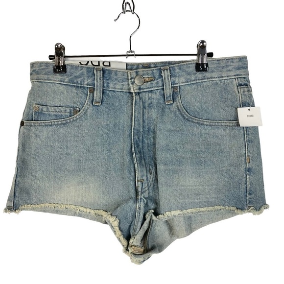 Urban Outfitters UO BDG Hamilton Light Wash Cheeky Denim Shorts 30 - Picture 1 of 3
